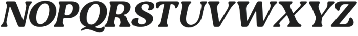 Bastie Italic otf (400) Font UPPERCASE