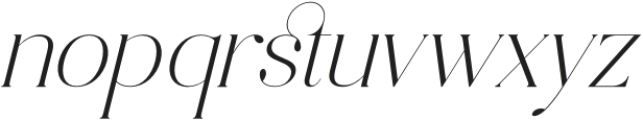 Bastiken Italic otf (400) Font LOWERCASE