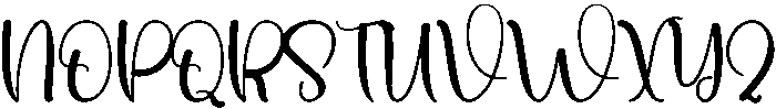 Basting Regular otf (400) Font UPPERCASE