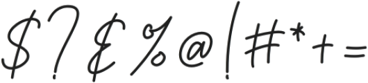 Bastony Signature otf (400) Font OTHER CHARS