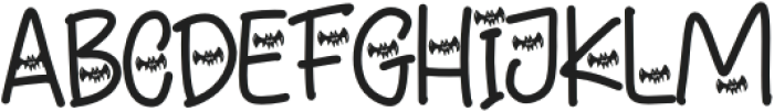 Bat Ghost otf (400) Font LOWERCASE