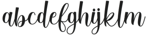 Batavia Script Regular otf (400) Font LOWERCASE