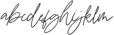 Bathire Signature Regular otf (400) Font LOWERCASE