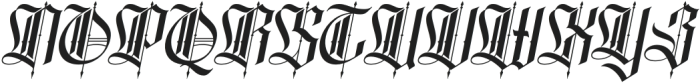 Bathory-Oblique otf (400) Font UPPERCASE