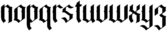 Bathory-Regular otf (400) Font LOWERCASE