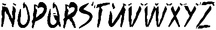 Bathu Rhontok Regular otf (400) Font LOWERCASE