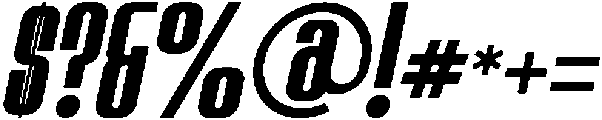 Battdoor Italic otf (400) Font OTHER CHARS