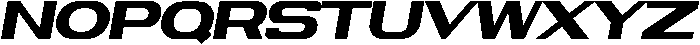 Battery Italic otf (400) Font UPPERCASE