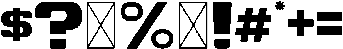 Battery Regular otf (400) Font OTHER CHARS