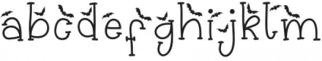 Batty Belfry Regular otf (400) Font LOWERCASE