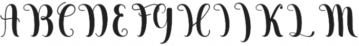 Bauthicia otf (400) Font UPPERCASE