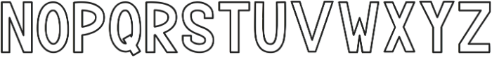 Bavalor Outline otf (400) Font LOWERCASE