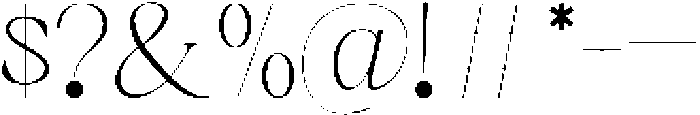 Bavelina Regular otf (400) Font OTHER CHARS