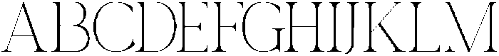Bavelina Regular otf (400) Font UPPERCASE