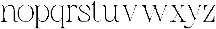 Bavelina Regular otf (400) Font LOWERCASE