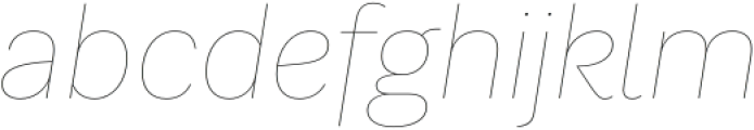 Bay Sans Thin Italic otf (100) Font LOWERCASE