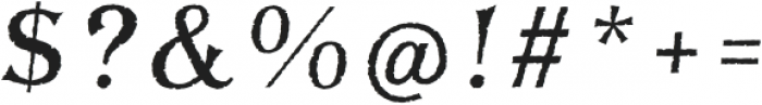 BayTavernFillL-Italic otf (400) Font OTHER CHARS
