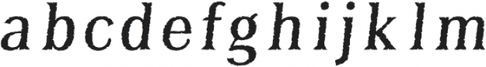 BayTavernFillL-Italic otf (400) Font LOWERCASE