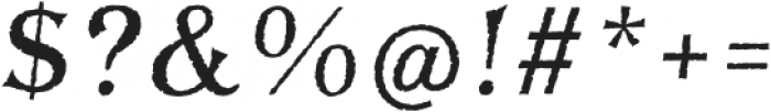 BayTavernFillS-Italic otf (400) Font OTHER CHARS