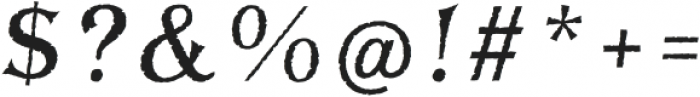 BayTavernFillSL-Italic otf (400) Font OTHER CHARS