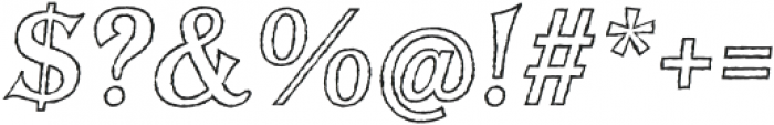 BayTavernOutS-Italic otf (400) Font OTHER CHARS