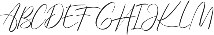 Bayleigh Signatures Regular otf (400) Font UPPERCASE