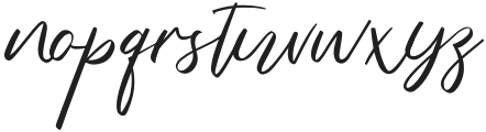 Bayleigh Signatures Regular otf (400) Font LOWERCASE