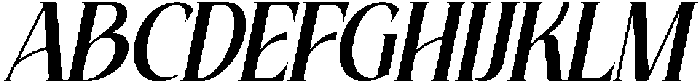 Baylish Italic otf (400) Font UPPERCASE