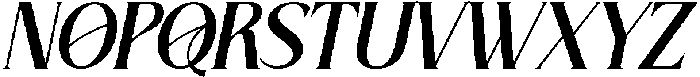 Baylish Italic otf (400) Font UPPERCASE