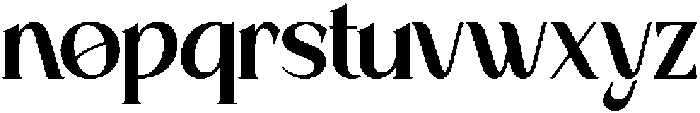 Baylish Regular otf (400) Font LOWERCASE