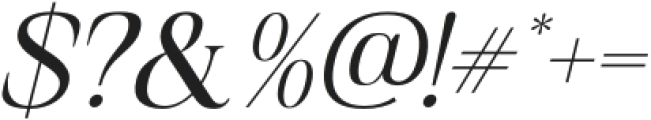 Bayoreh Italic otf (400) Font OTHER CHARS