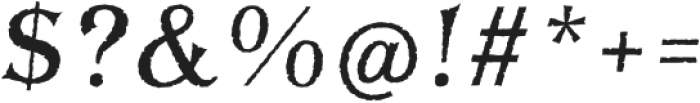 BaysideTavernFill-Italic otf (400) Font OTHER CHARS