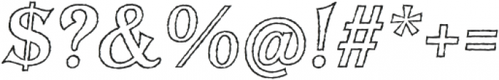 BaysideTavernOut-Italic otf (400) Font OTHER CHARS