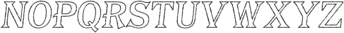 BaysideTavernOut-Italic otf (400) Font UPPERCASE