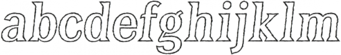 BaysideTavernOut-Italic otf (400) Font LOWERCASE