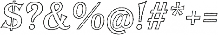 BaysideTavernOutS-Italic otf (400) Font OTHER CHARS