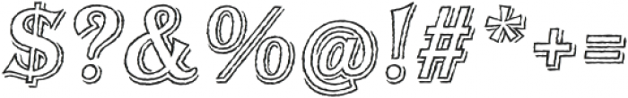 BaysideTavernOutSL-Italic otf (400) Font OTHER CHARS