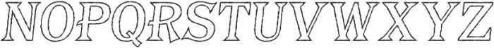 BaysideTavernOutX-Italic otf (400) Font UPPERCASE