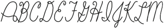 Baystyle Pencil otf (400) Font UPPERCASE