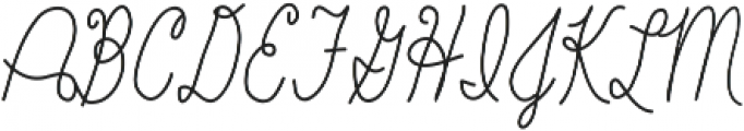 Baystyle Pencil ttf (400) Font UPPERCASE