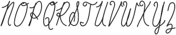 Baystyle Pencil ttf (400) Font UPPERCASE