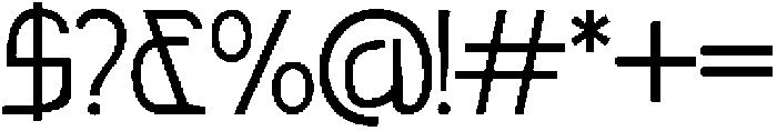 Bazirah Regular otf (400) Font OTHER CHARS