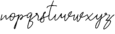 barista script otf (400) Font LOWERCASE