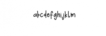 Baby Aura Bold.ttf Font LOWERCASE