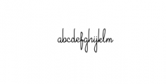 Badriyatun-Scrip.ttf Font LOWERCASE