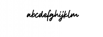 Balder Script.ttf Font LOWERCASE