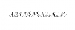 Balianas Script.ttf Font UPPERCASE