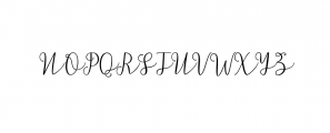 Balianas Script.ttf Font UPPERCASE