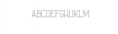 Ballege-Light.otf Font UPPERCASE