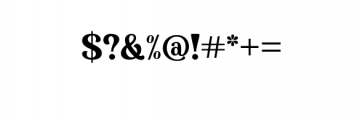 Baltster Serif OTF Font OTHER CHARS